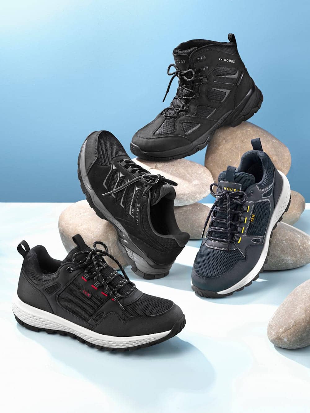Vamos Trekkingstiefelette mit Klimamembrane - Schwarz