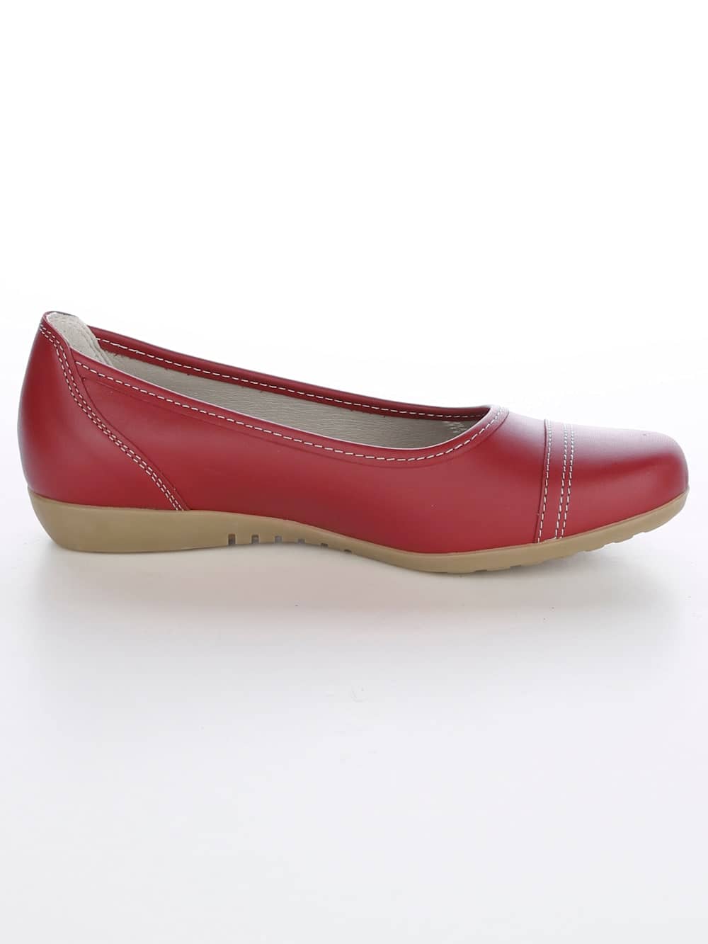 Vamos Ballerina mit zierenden Nahten - Rot