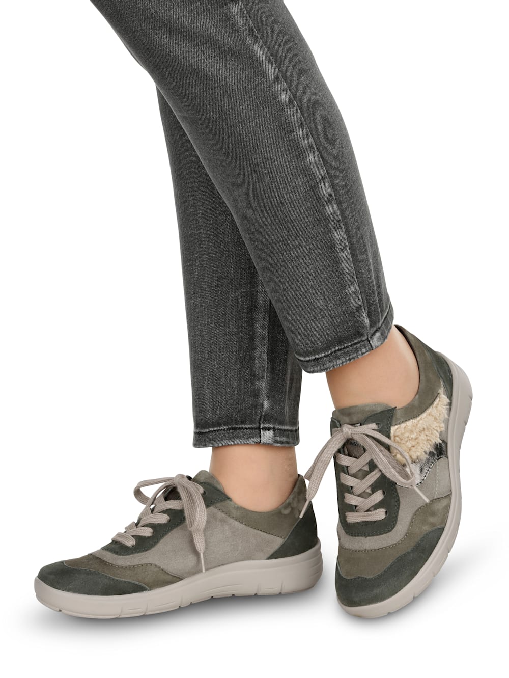 Vamos Schnurschuh - Oliv