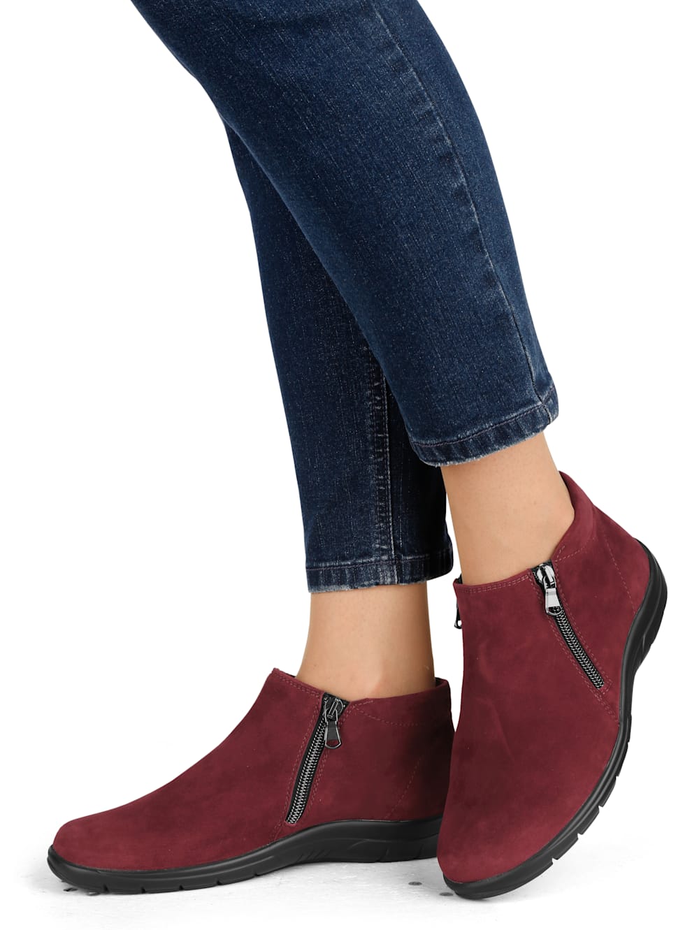 Vamos Stiefelette in klassischer Optik - Rot