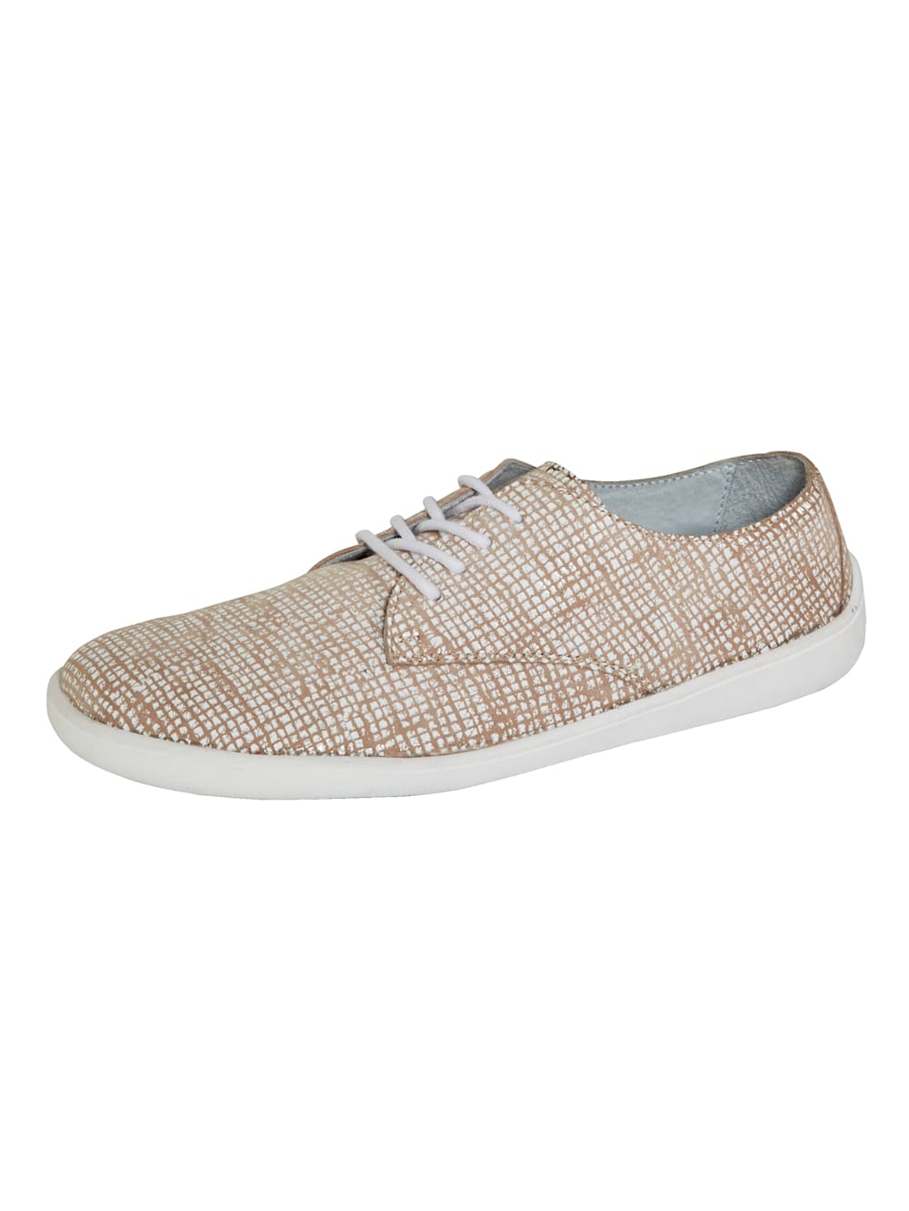 Vamos Schnurschuh mit sommerlicher Lochung - Beige