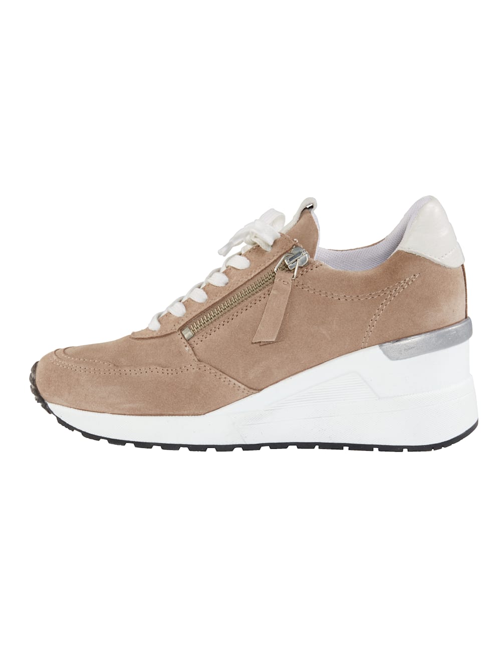 Vamos Schnurschuh mit extra hohem Keilabsatz - Lindgrun