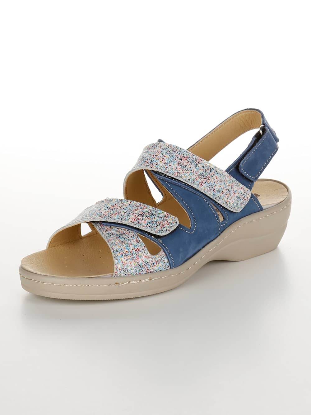 Vamos Sandale mit verstellbaren Klettverschlussen - Blau