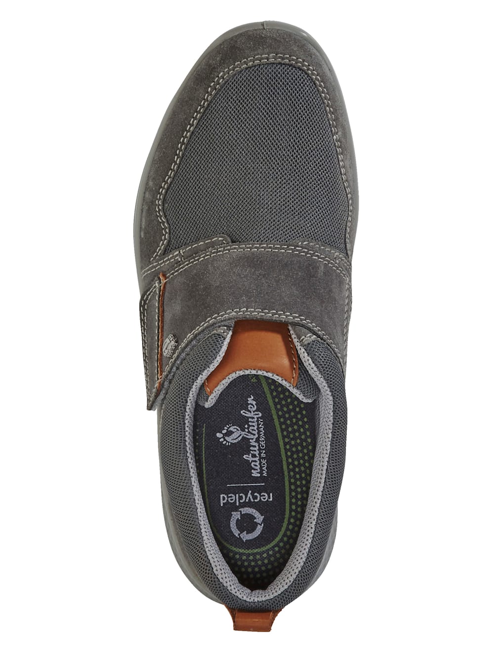 Vamos Klettslipper mit variabel verstellbaren Klettverschlub - Grau