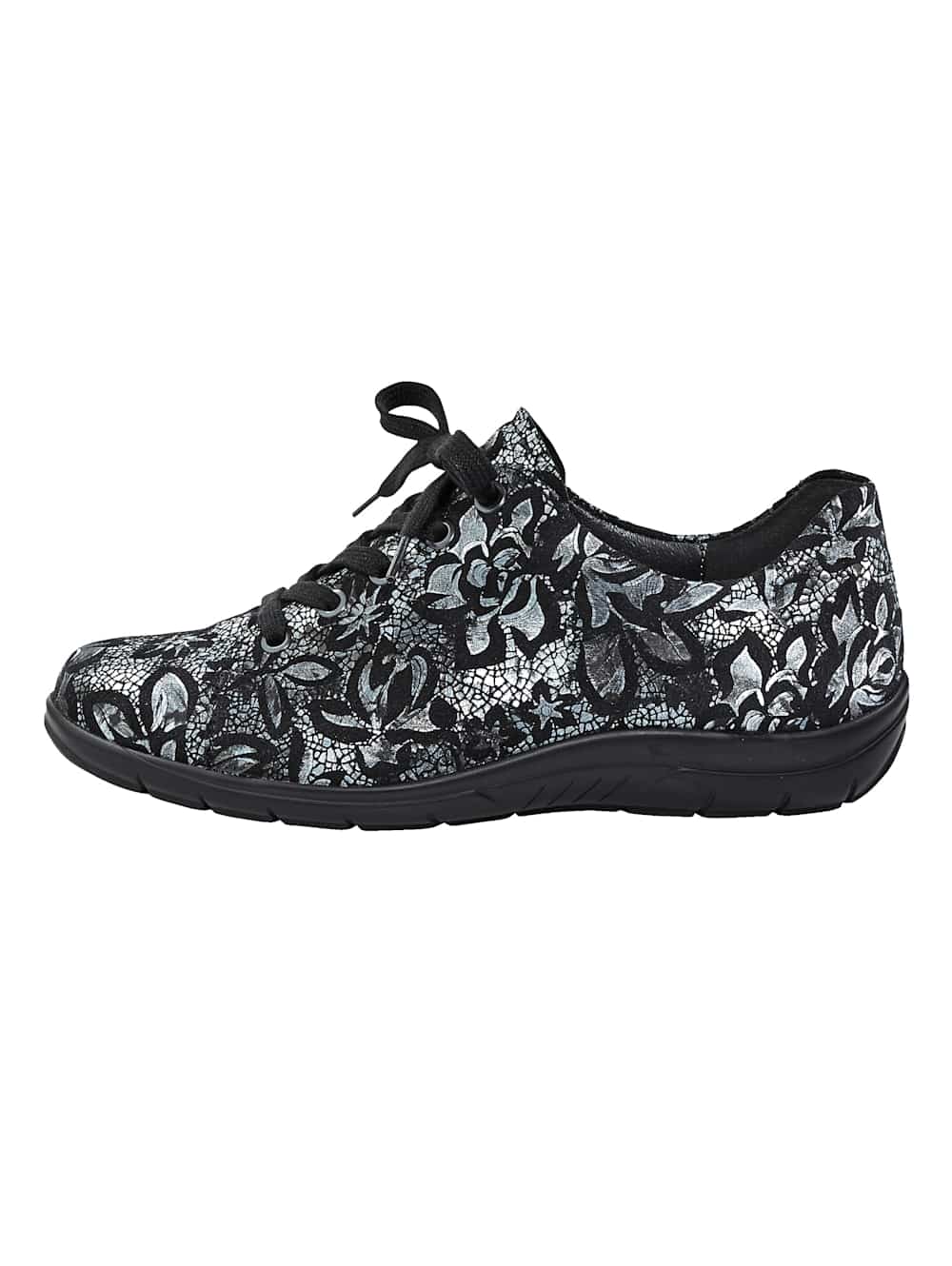 Vamos Schnurschuh mit Luftpolsterlaufsohle - Schwarz