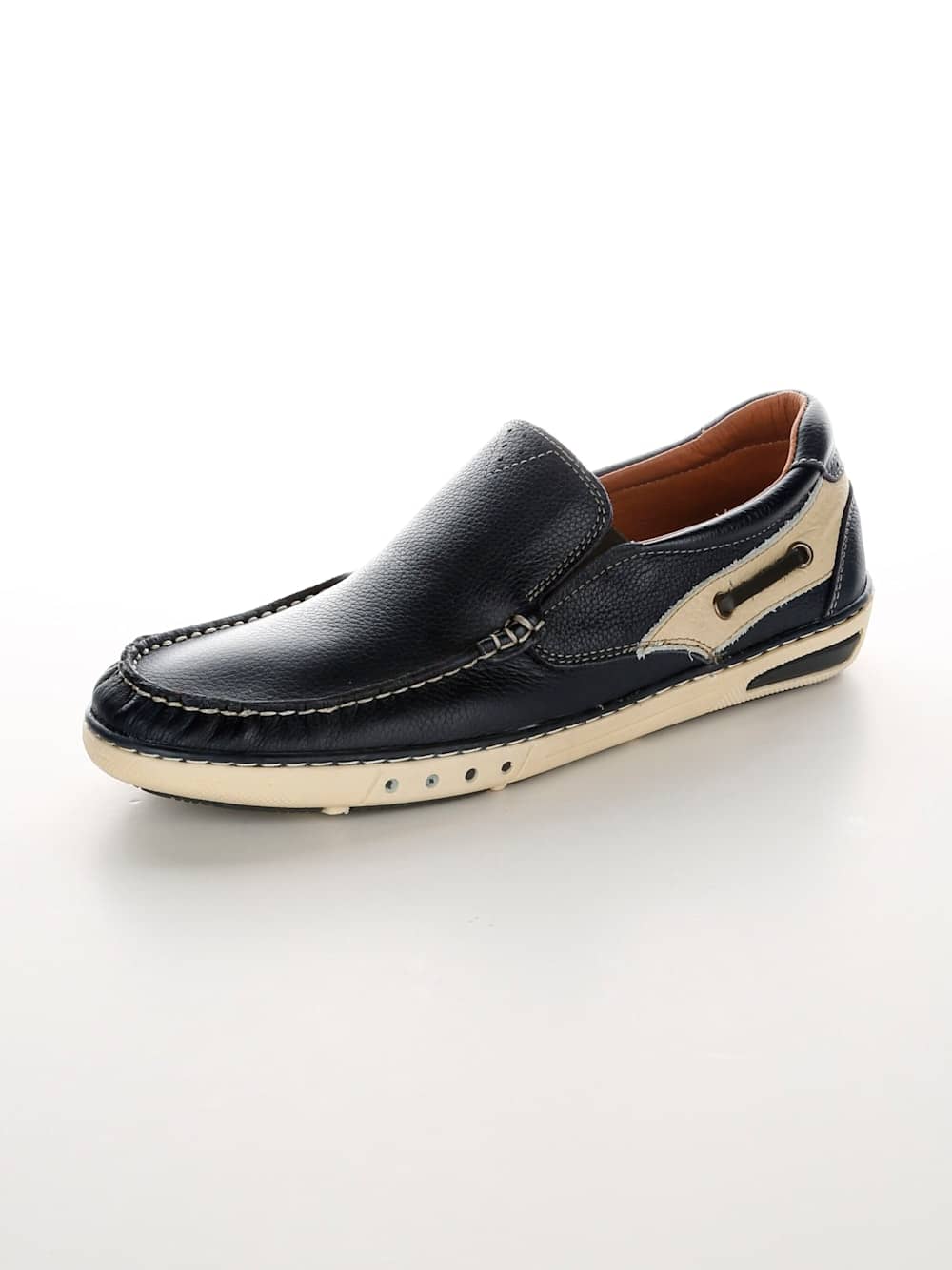 Vamos Slipper im Bootsschuh Stil - Marineblau