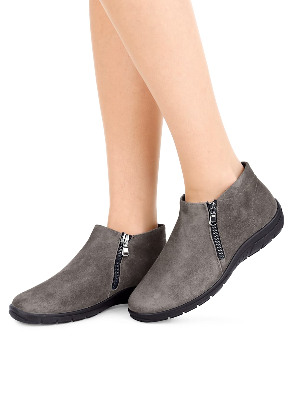 Vamos Stiefelette in klassischer Optik - Taupe