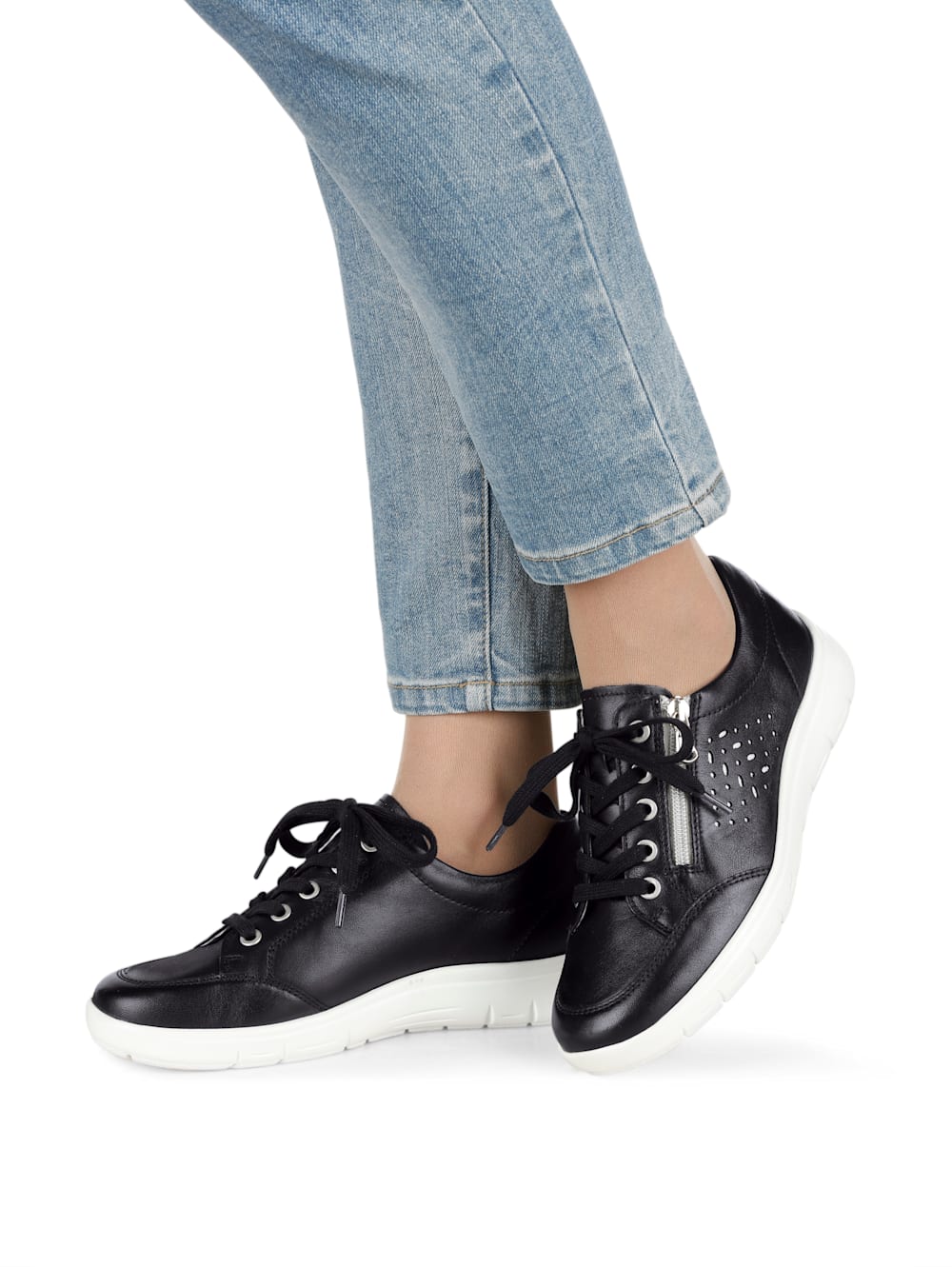 Vamos Schnurschuh mit Shock-Absorber - Schwarz