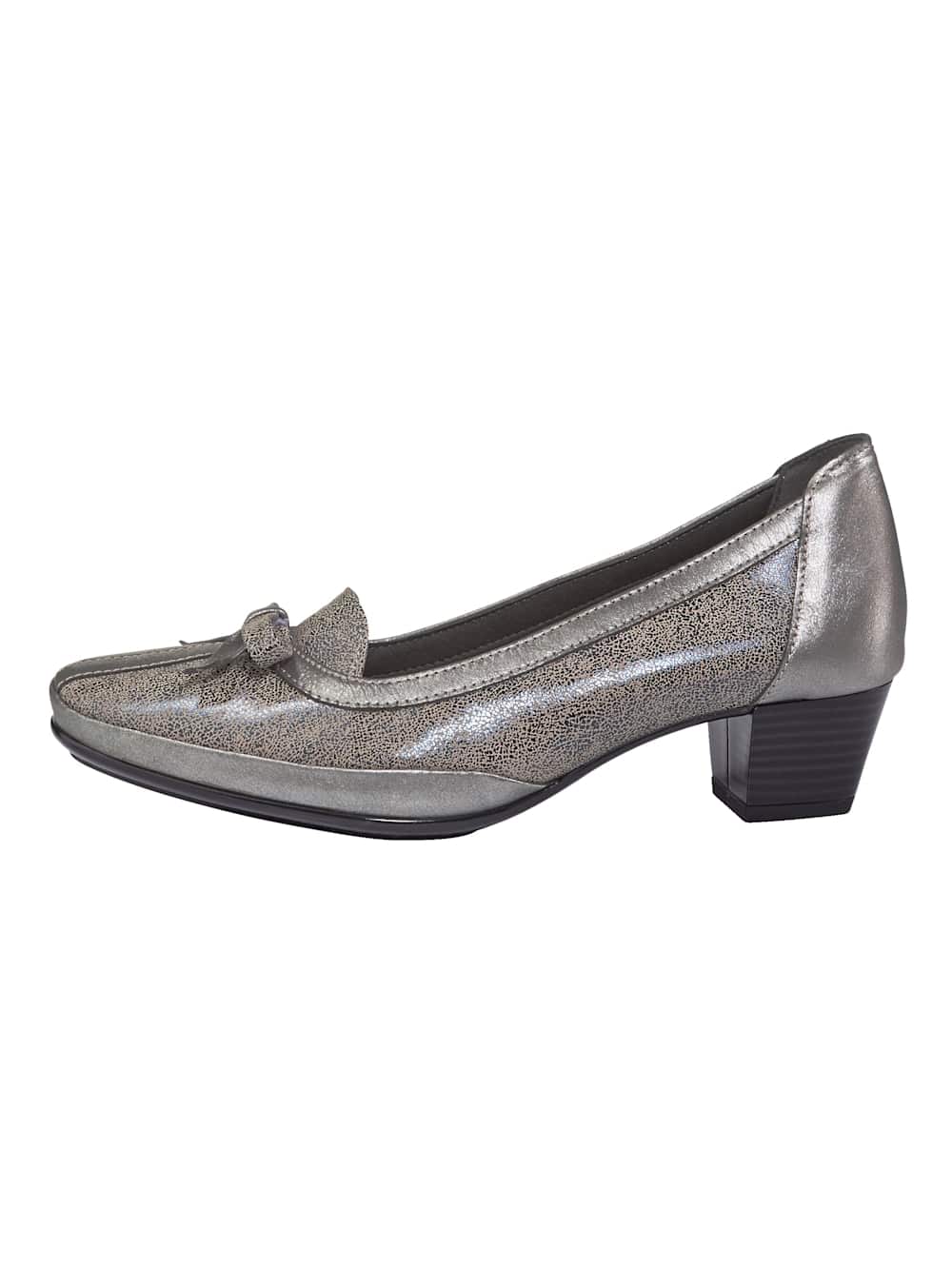 Vamos Pumps aus superflexiblem Leder - Grau