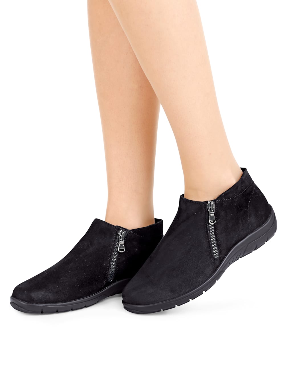 Vamos Stiefelette in klassischer Optik - Schwarz