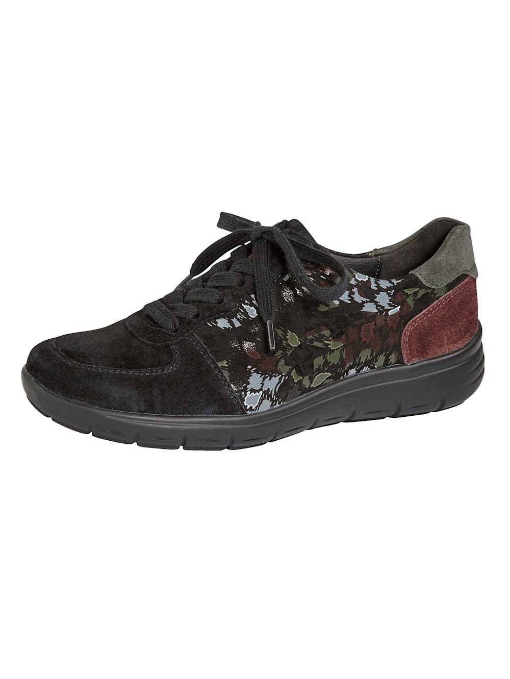 Vamos Schnurschuh mit Luftpolsterlaufsohle - Schwarz