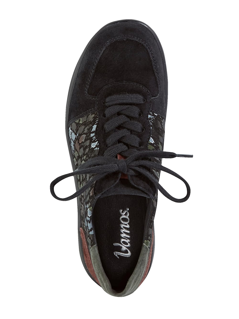 Vamos Schnurschuh mit Luftpolsterlaufsohle - Schwarz