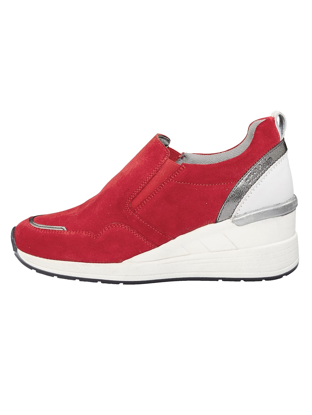 Vamos Slipper mit besonders hohem Keilabsatz - Rot