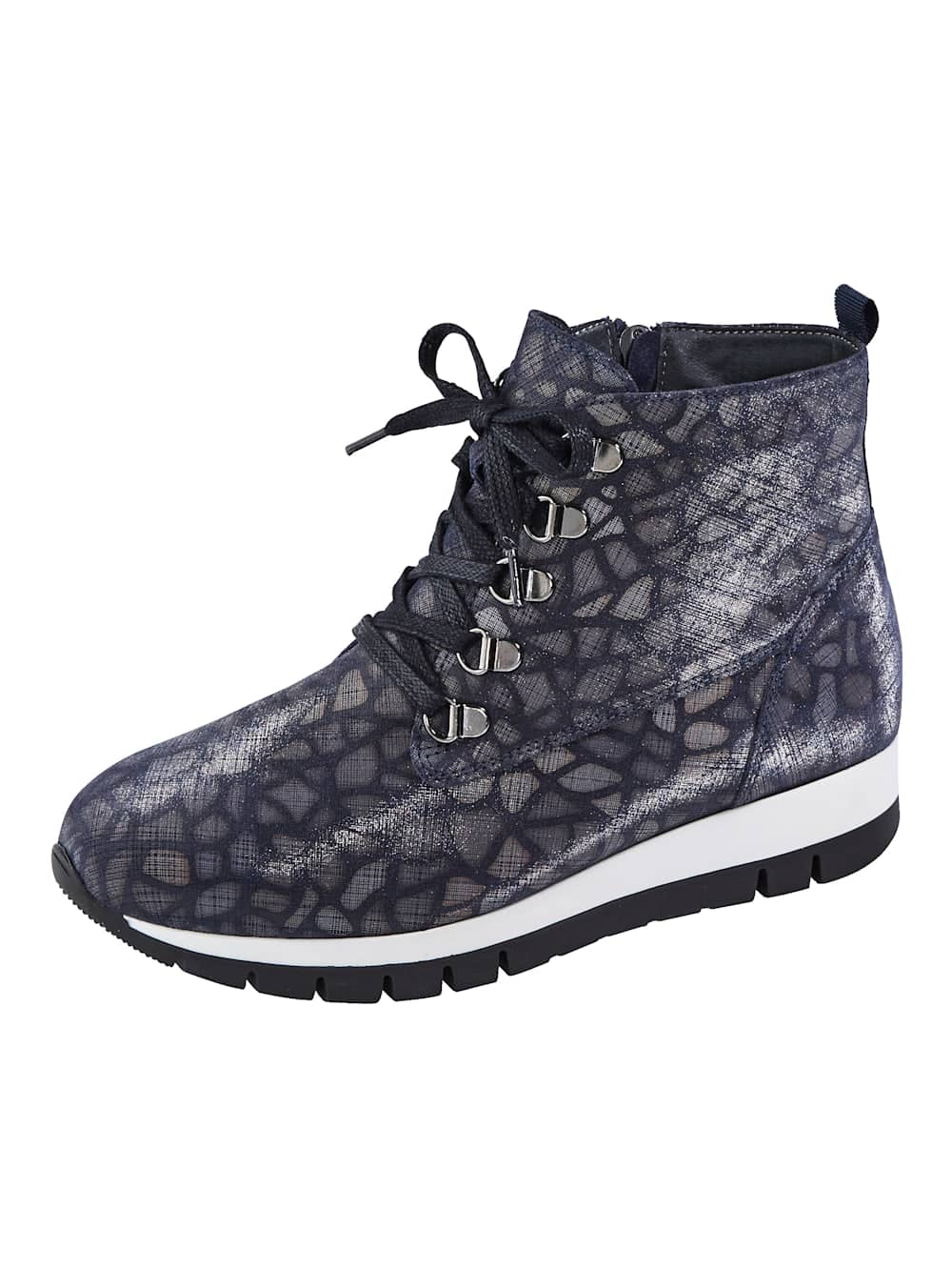 Vamos Stiefelette mit Schnellschnurung - Dunkelblau