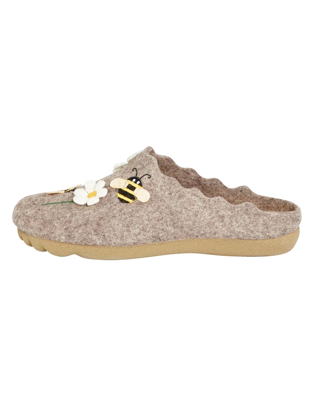 Vamos Hausschuhe mit wunderschonem Print - Taupe