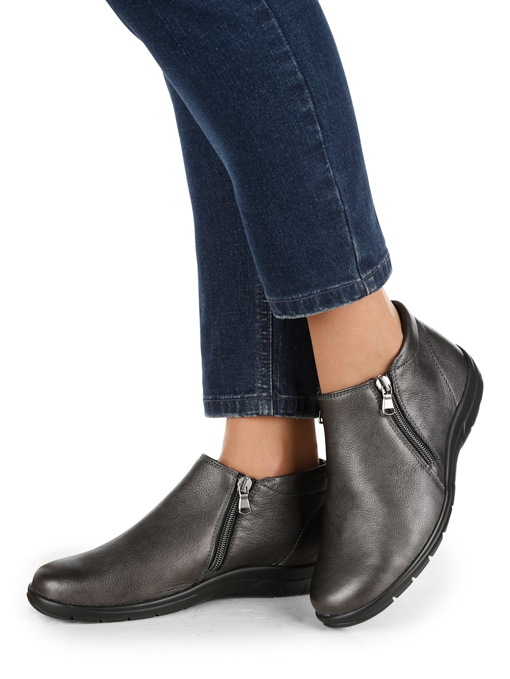 Vamos Stiefelette in klassischer Optik - Grau