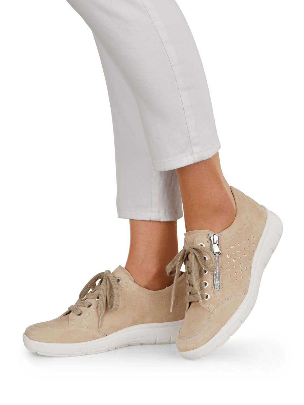 Vamos Schnurschuh mit Shock-Absorber - Beige