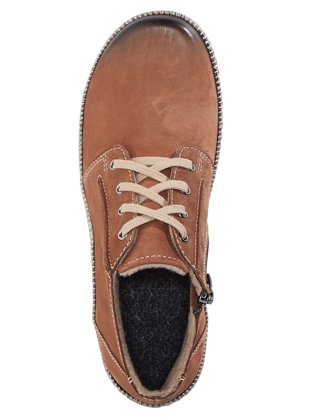 Vamos Stiefelette aus weichem Leder - Cognac