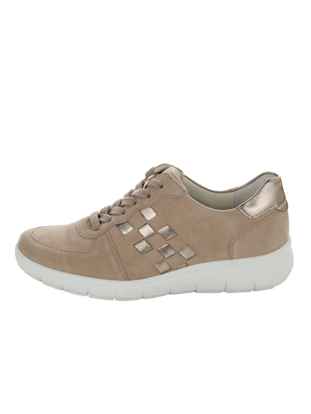 Vamos Schnurschuh mit Luftpolsterlaufsohle - Beige