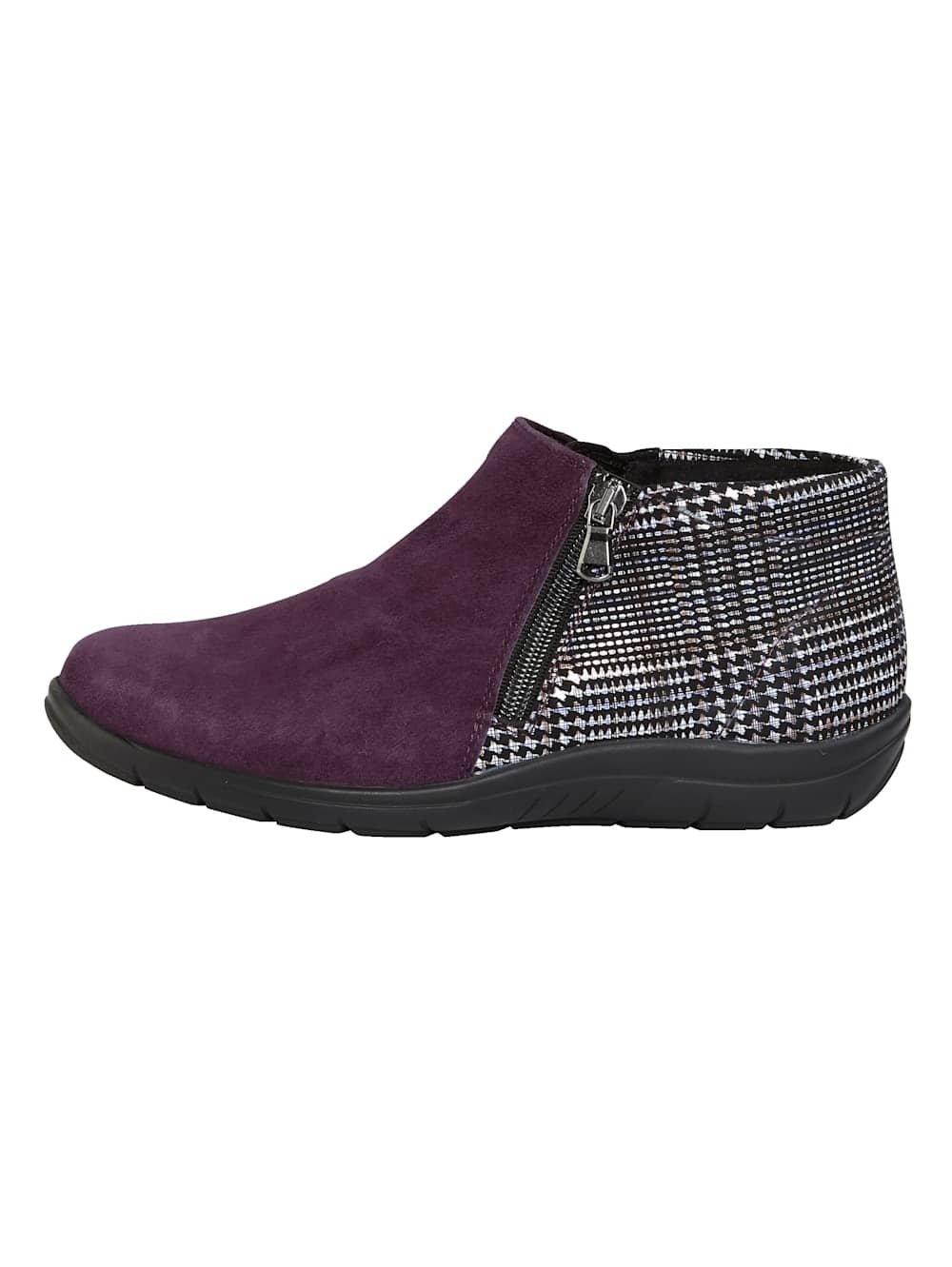 Vamos Stiefelette in klassischer Optik - Lila