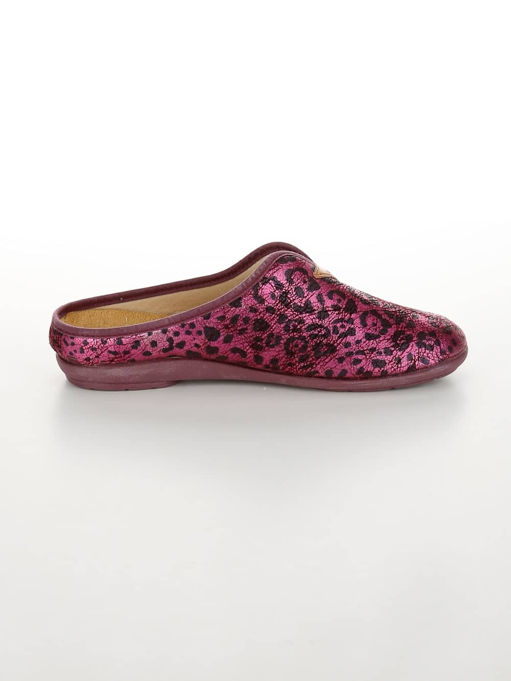 Vamos Pantolette aus dehnbarem Textilmaterial - Fuchsia