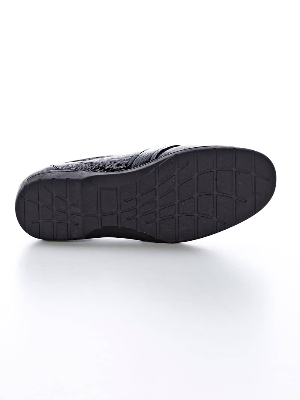 Vamos Slipper in Lackoptik - Schwarz