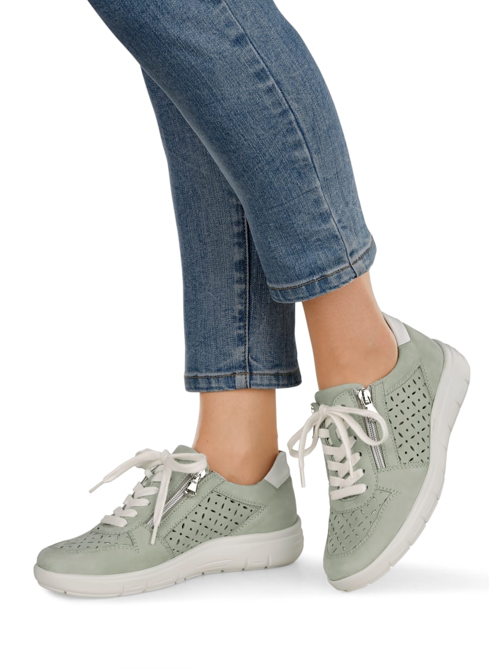Vamos Schnurschuh mit Luftpolsterlaufsohle - Mintgrun