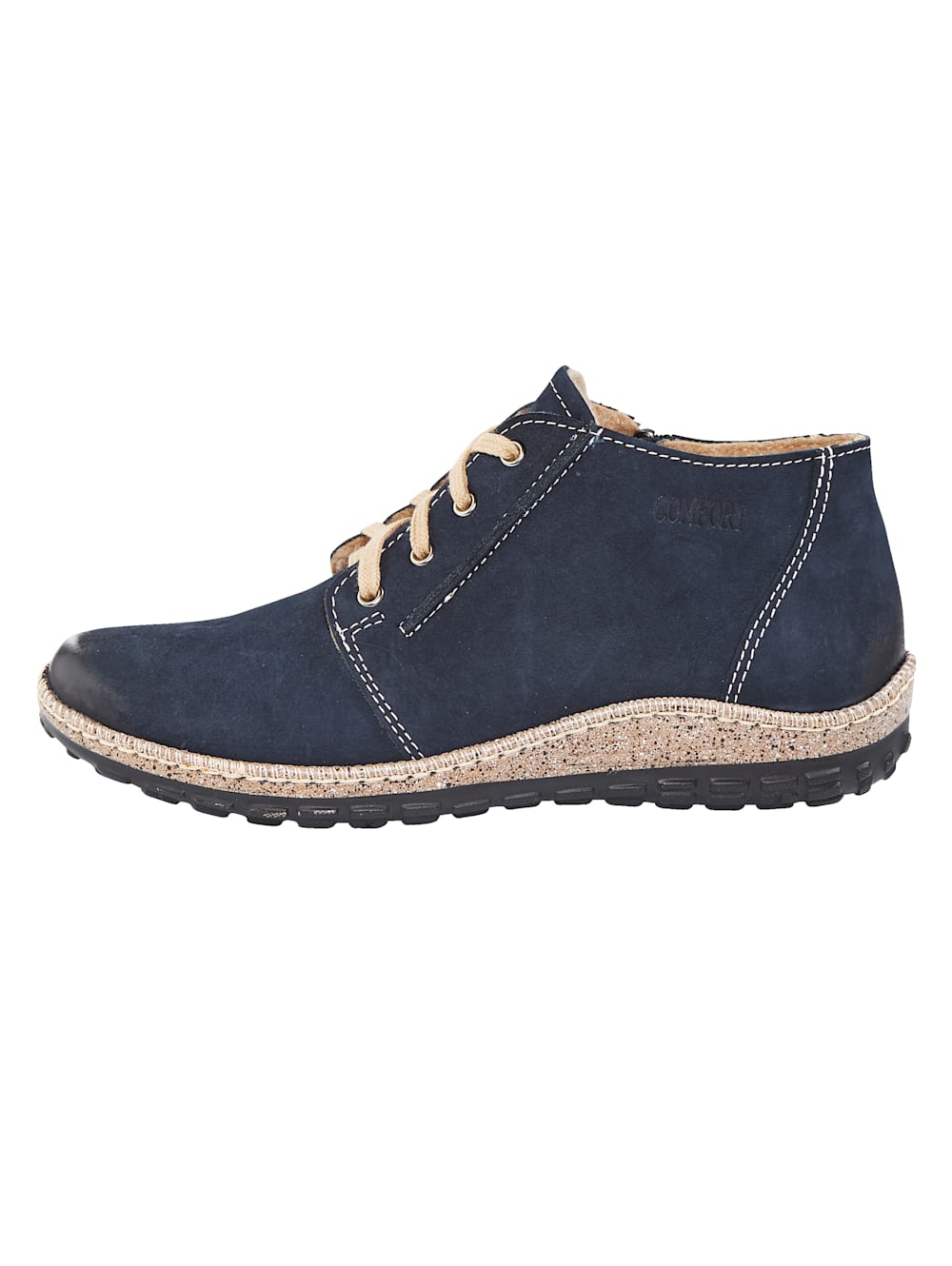 Vamos Stiefelette aus weichem Leder - Dunkelblau