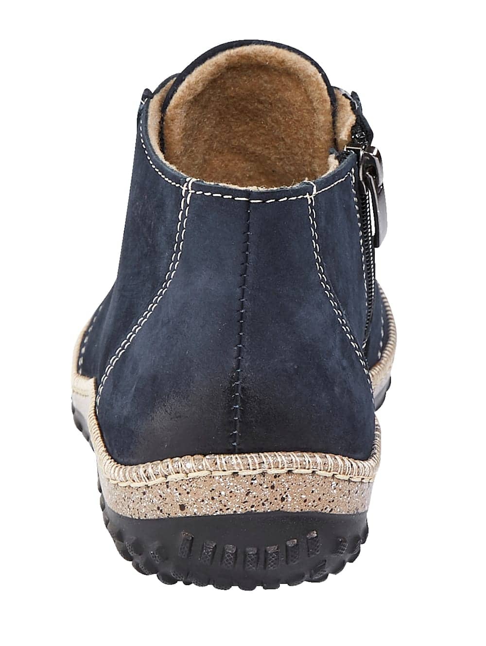 Vamos Stiefelette aus weichem Leder - Dunkelblau