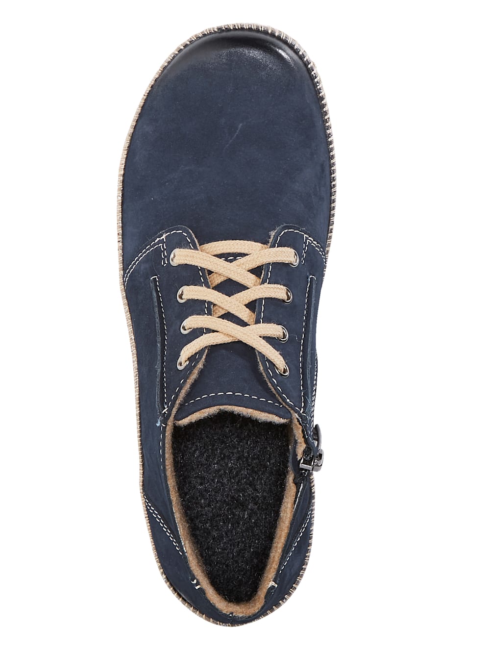 Vamos Stiefelette aus weichem Leder - Dunkelblau