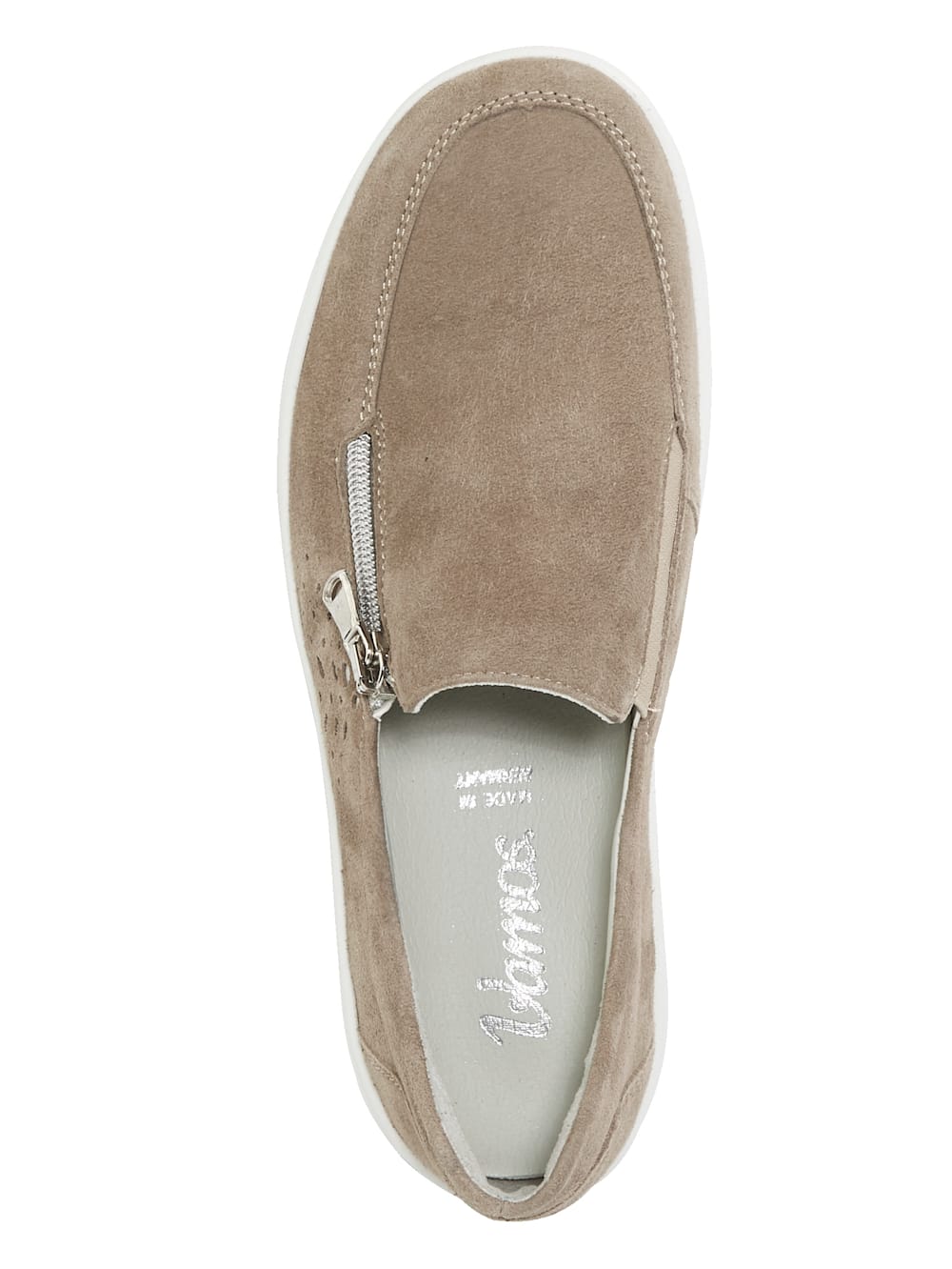 Vamos Slipper mit seitlichem Reibverschluss - Taupe