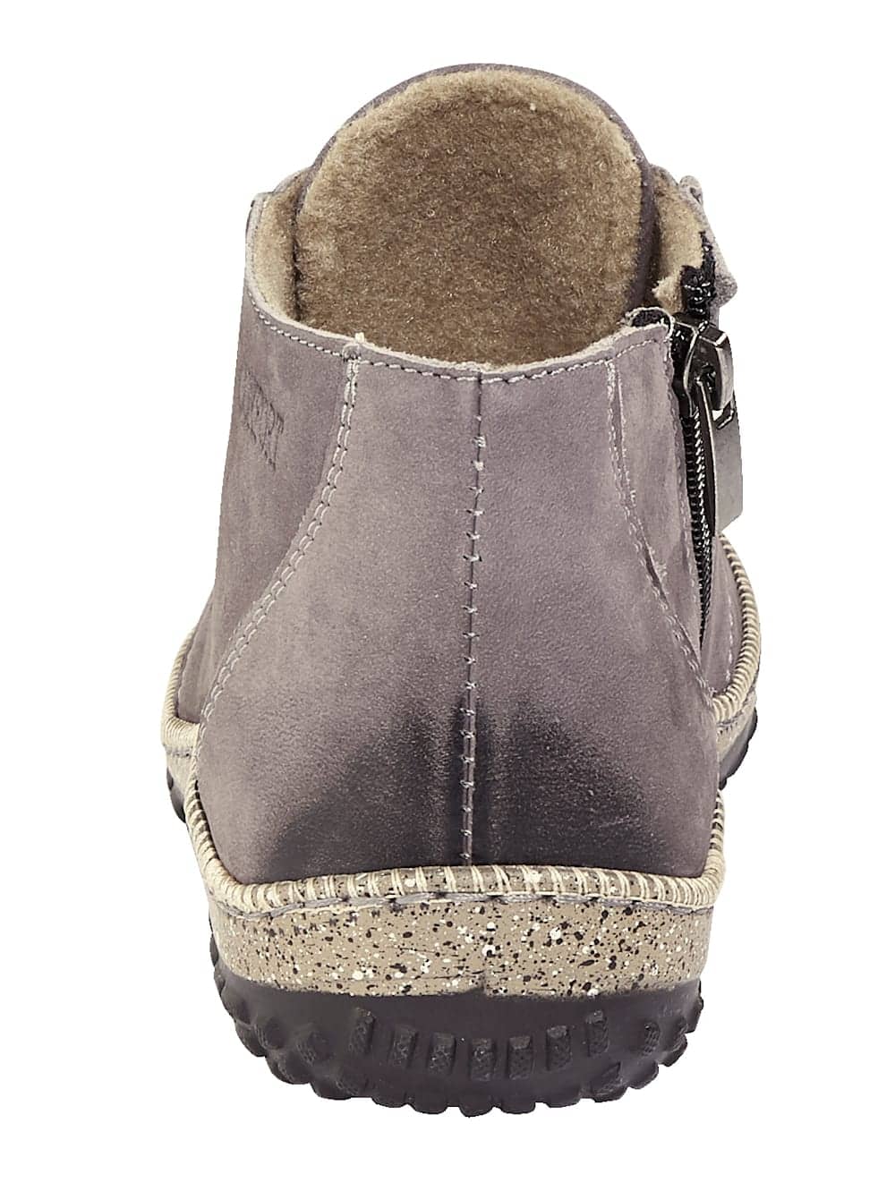 Vamos Stiefelette aus weichem Leder - Grau