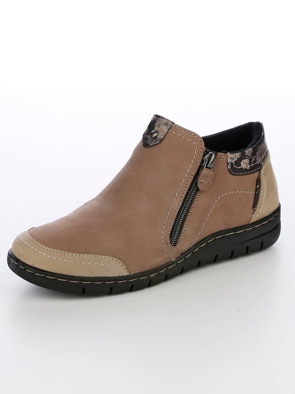 Vamos Stiefelette mit Elasteinsatz - Taupe