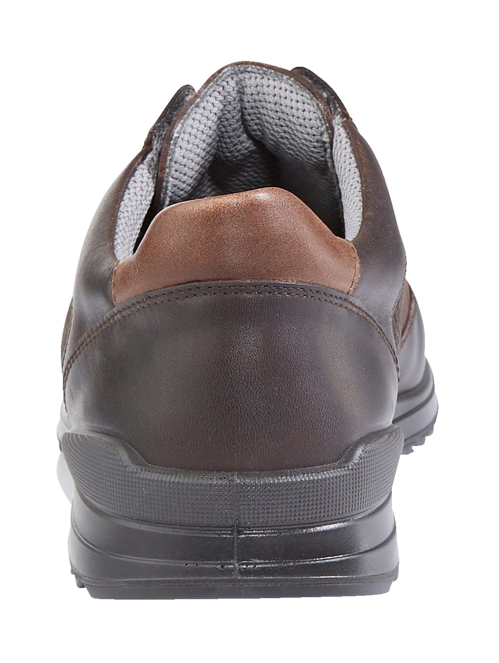 Vamos Schnurschuh mit modischen Ziernahten. - Braun