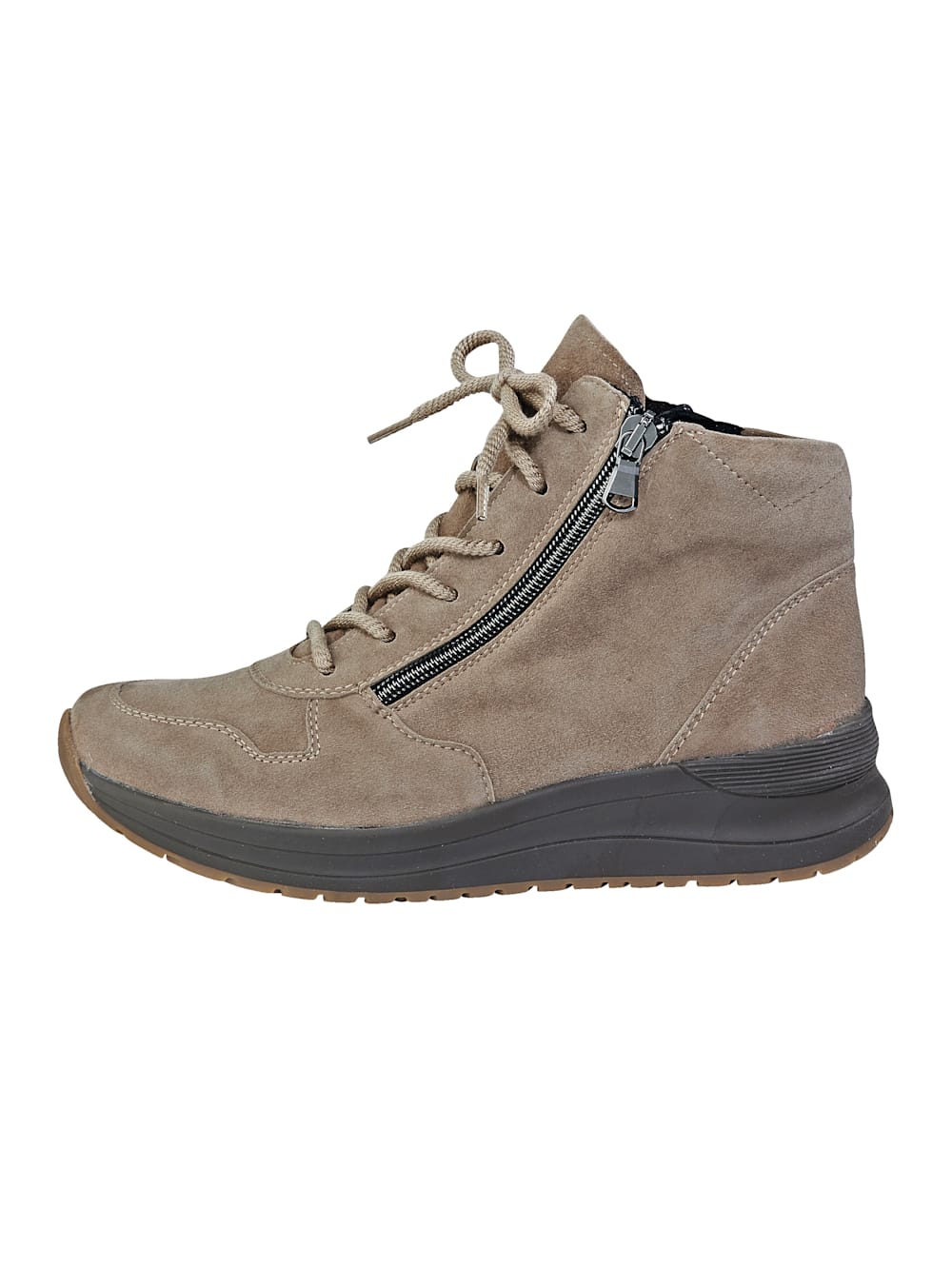 Vamos Schnurstiefelette mit Shock-Absorber - Taupe