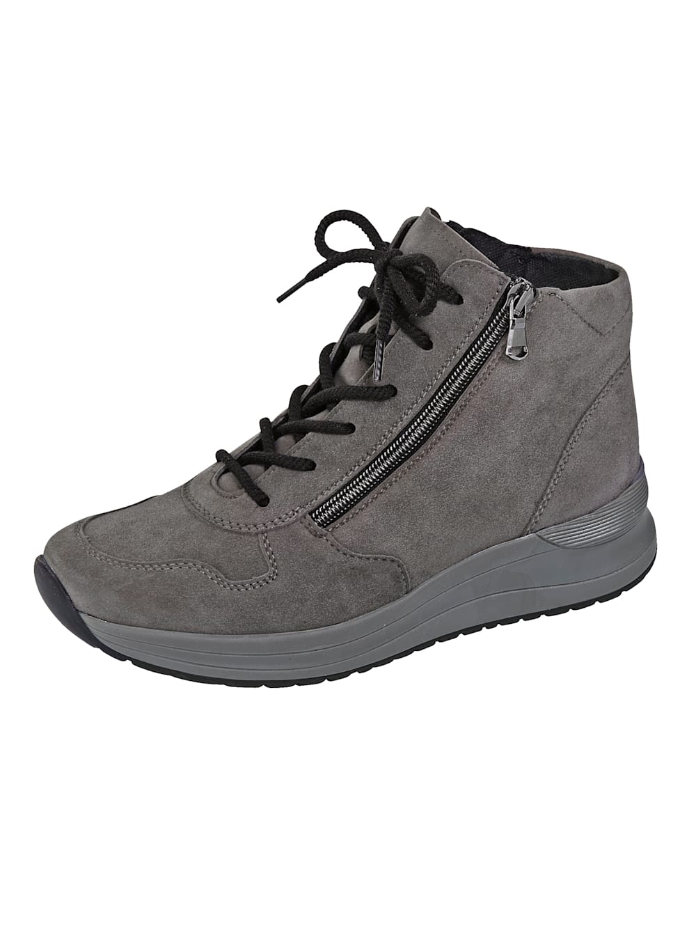 Vamos Schnurstiefelette mit Shock-Absorber - Grau
