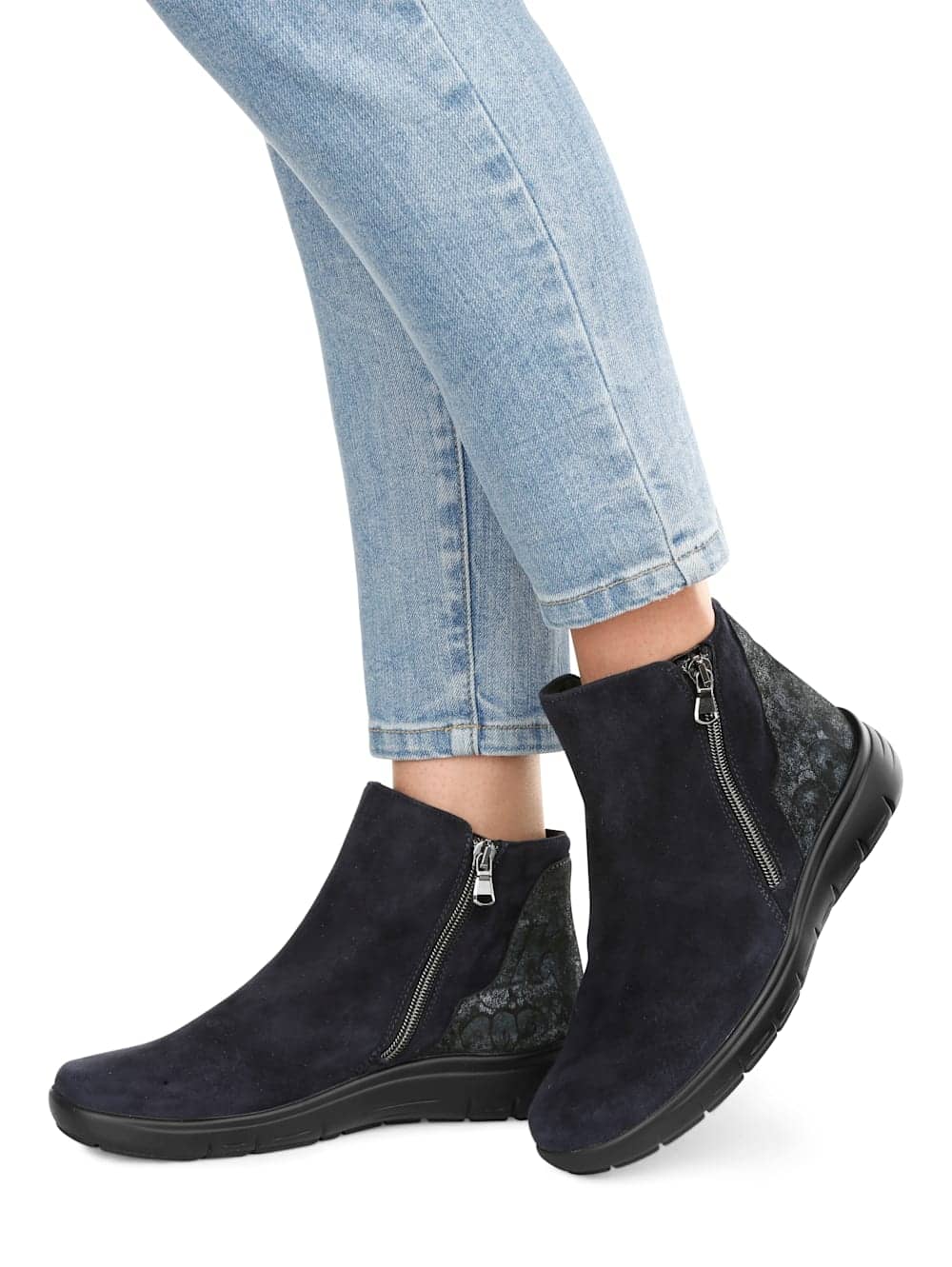 Vamos Stiefelette mit Luftpolsterlaufsohle - Dunkelblau