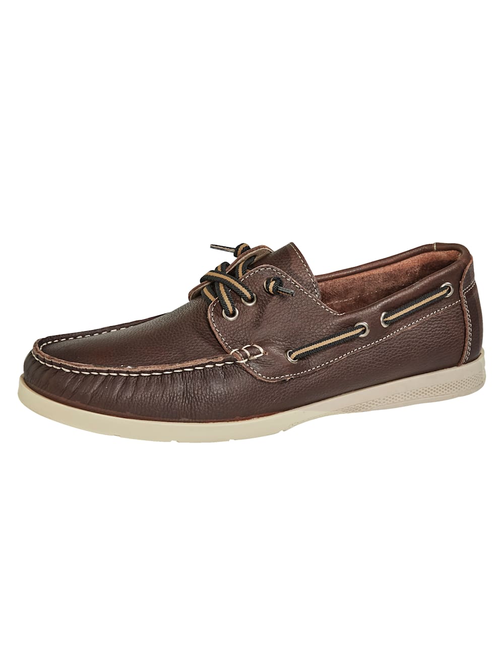 Vamos Schnurschuh aus weichem Leder - Dunkelbraun