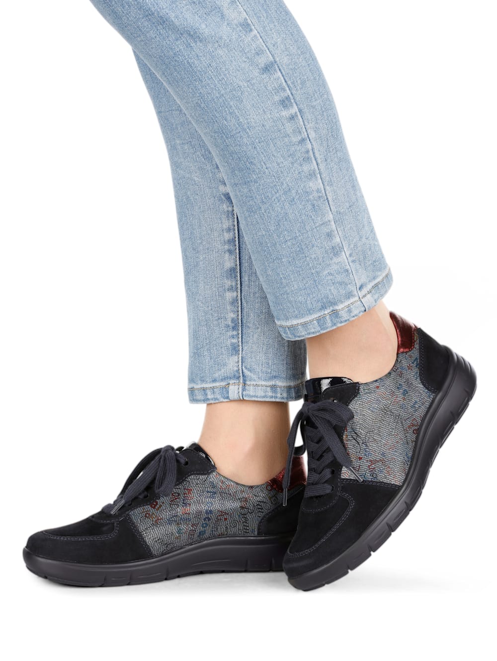 Vamos Schnurschuh mit Luftpolsterlaufsohle - Dunkelblau