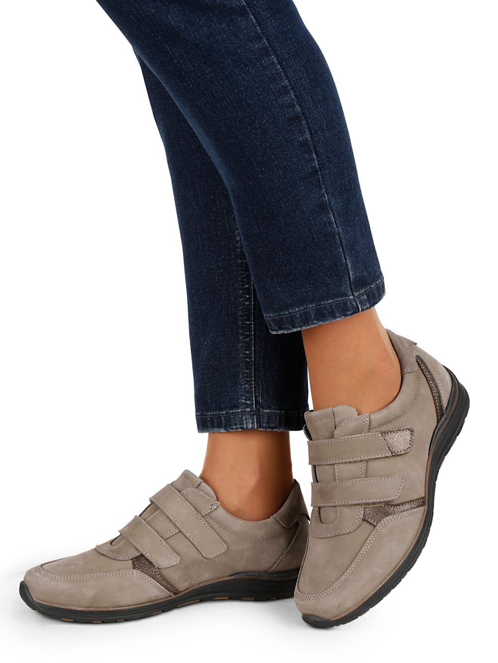 Vamos Klettslipper in toller Optik - Beige