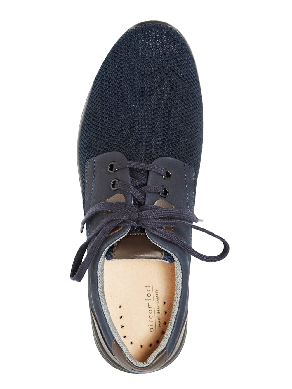 Vamos Schnurschuh mit Superstretch-Textil - Marineblau