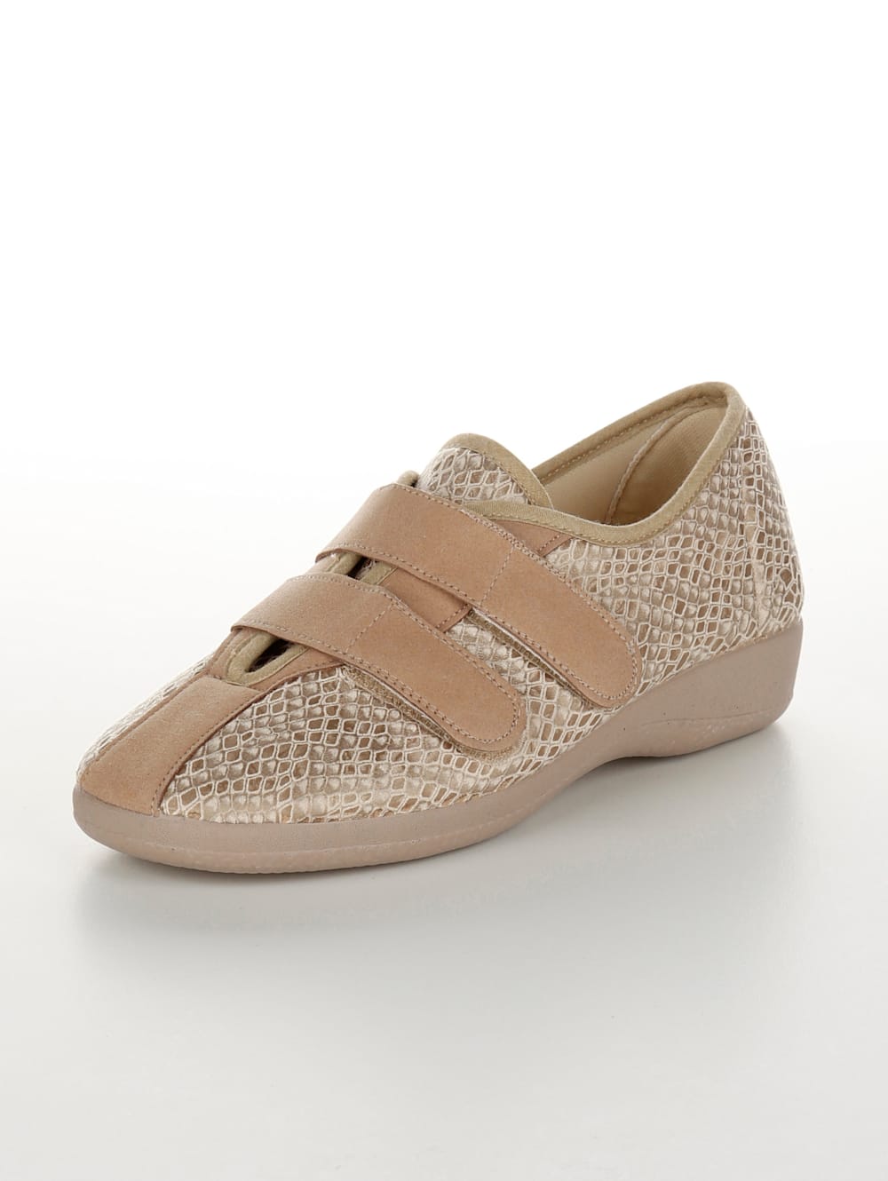 Vamos Klettslipper mit verstellbaren Klettverschlussen - Beige