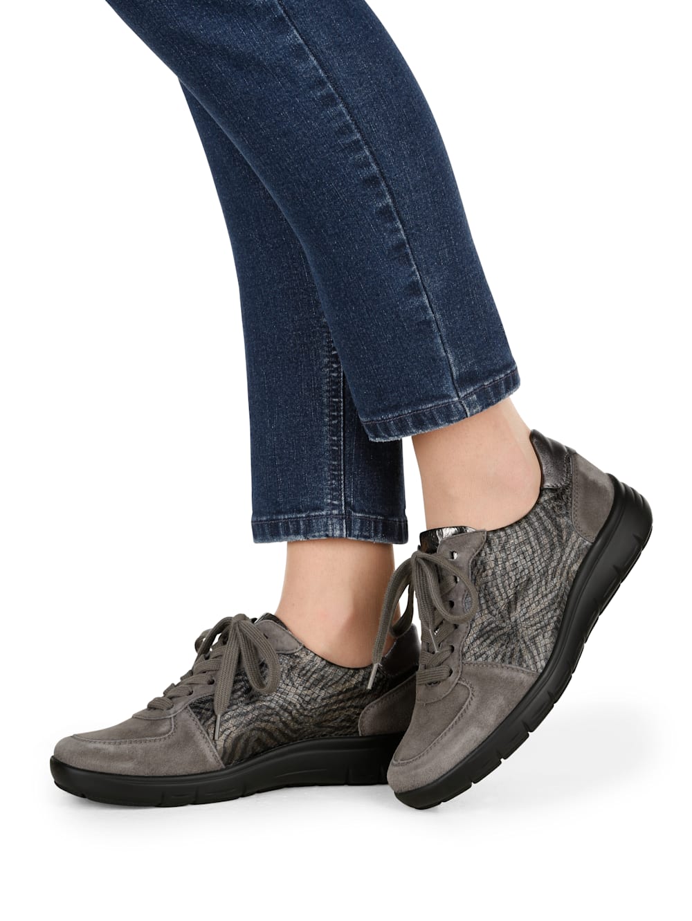 Vamos Schnurschuh mit Luftpolsterlaufsohle - Taupe