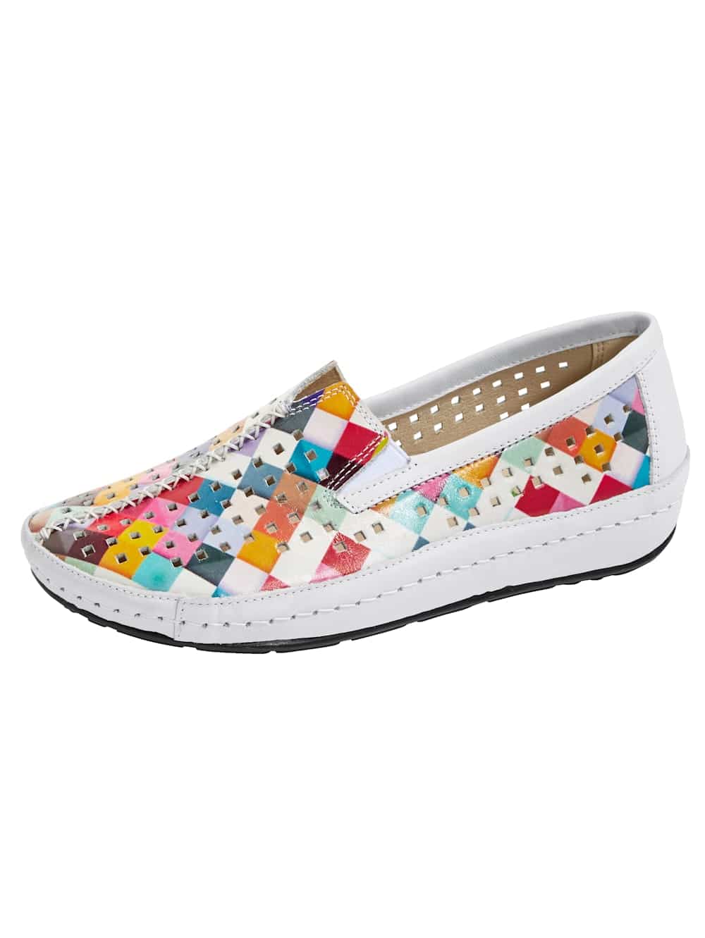 Vamos Slipper mit sommerlicher Perforation - Multicolor