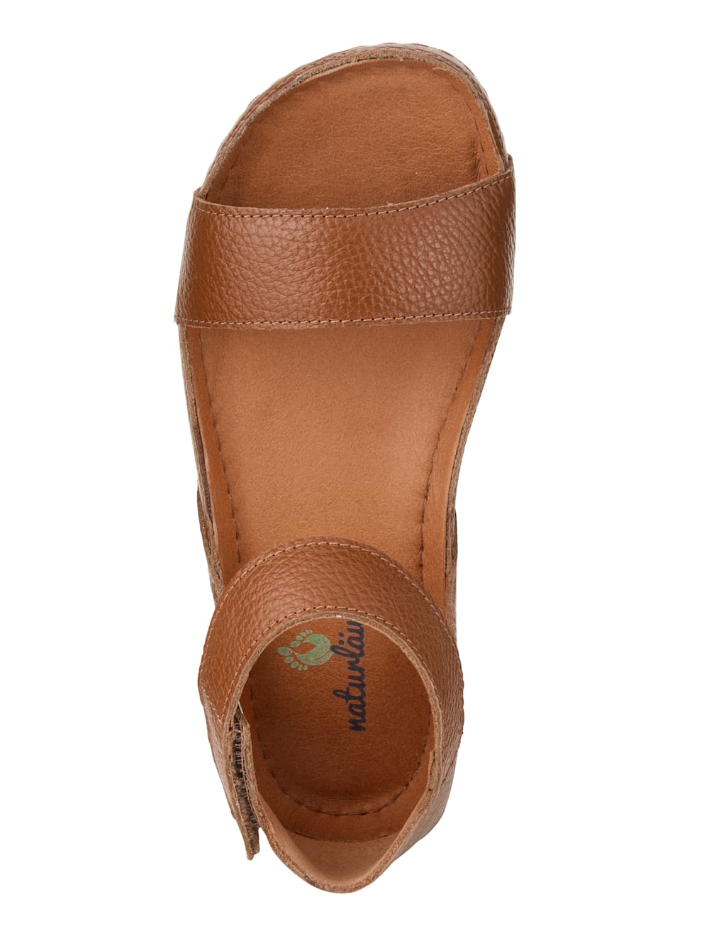 Vamos Sandale in klassischer Form - Cognac