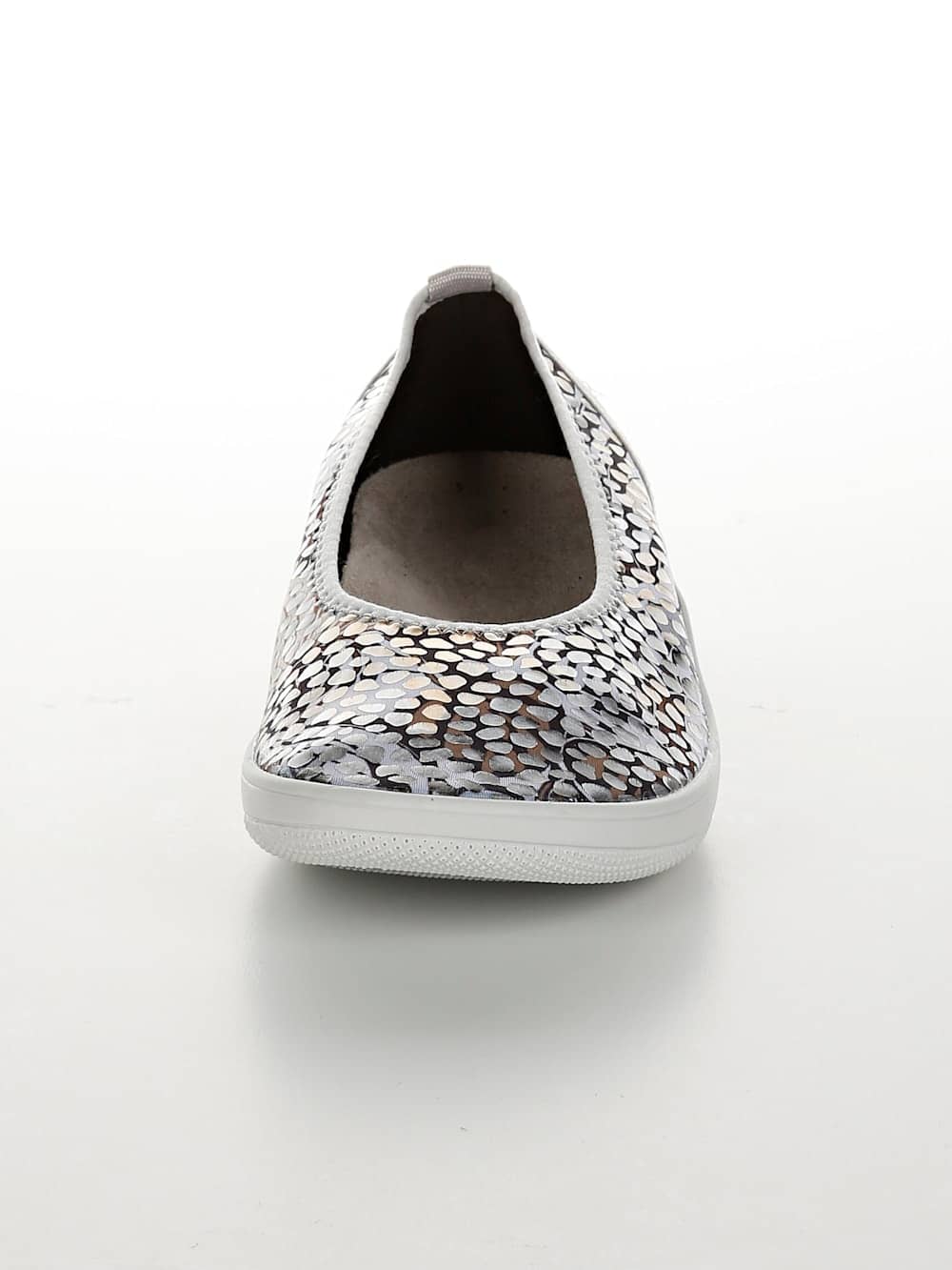 Vamos Ballerina mit wunderschonem Print - Schwarz