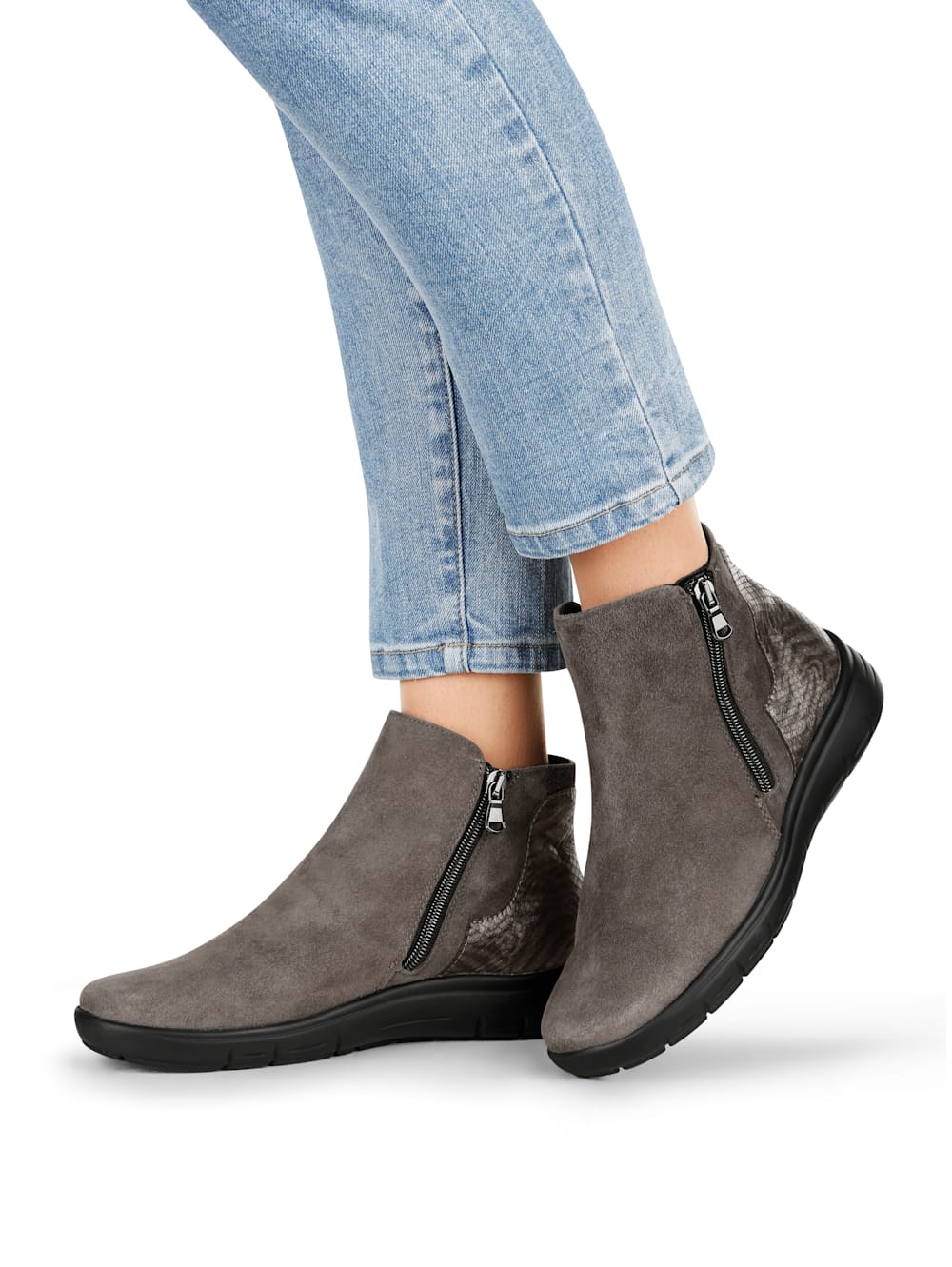 Vamos Stiefelette mit Luftpolsterlaufsohle - Taupe