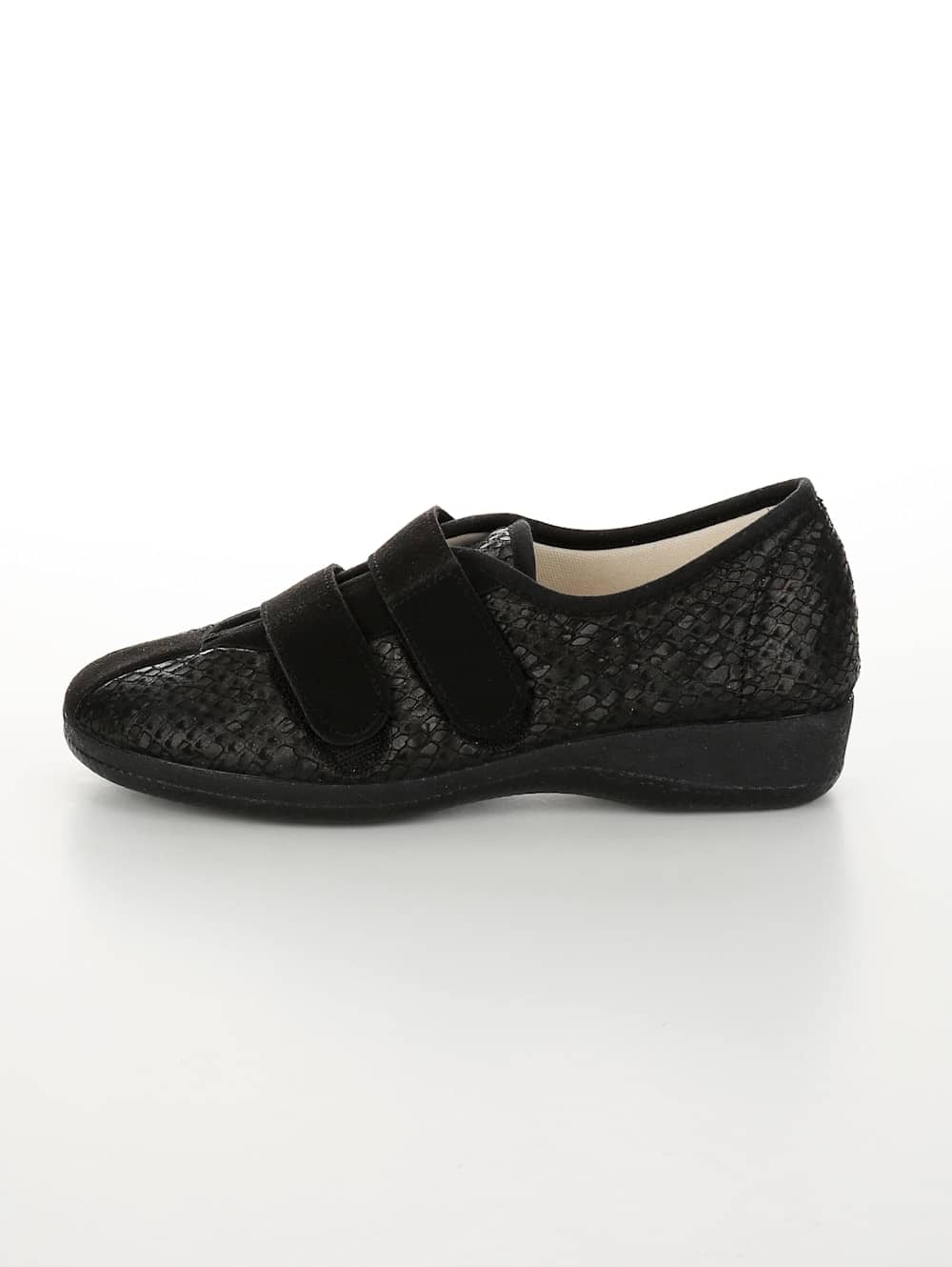 Vamos Klettslipper mit verstellbaren Klettverschlussen - Schwarz