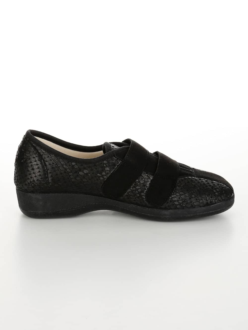 Vamos Klettslipper mit verstellbaren Klettverschlussen - Schwarz