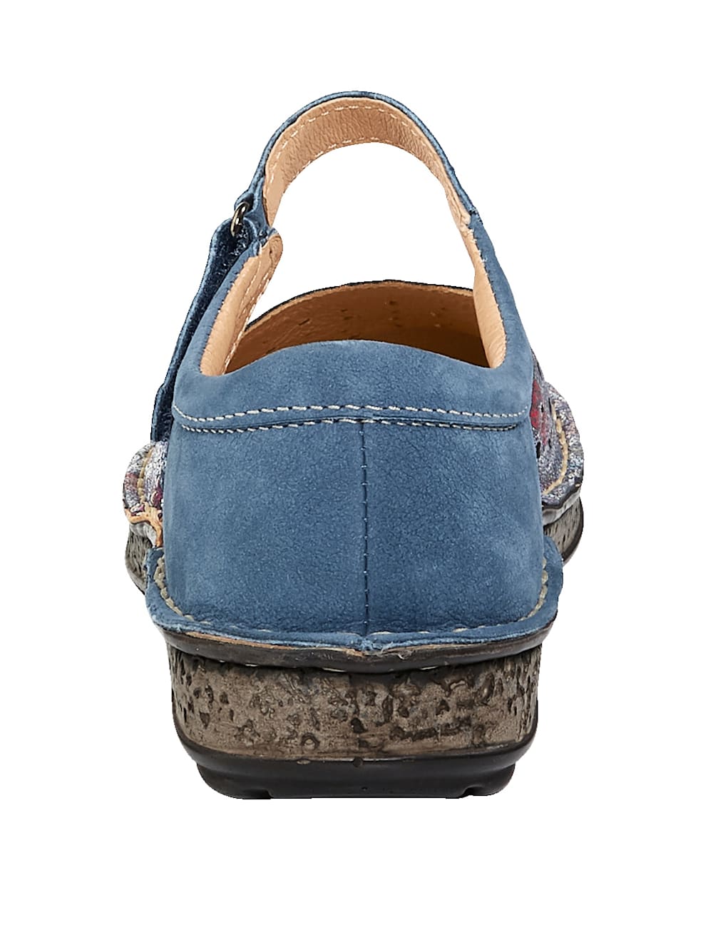 Vamos Slipper mit sommerlicher Lochung - Blau